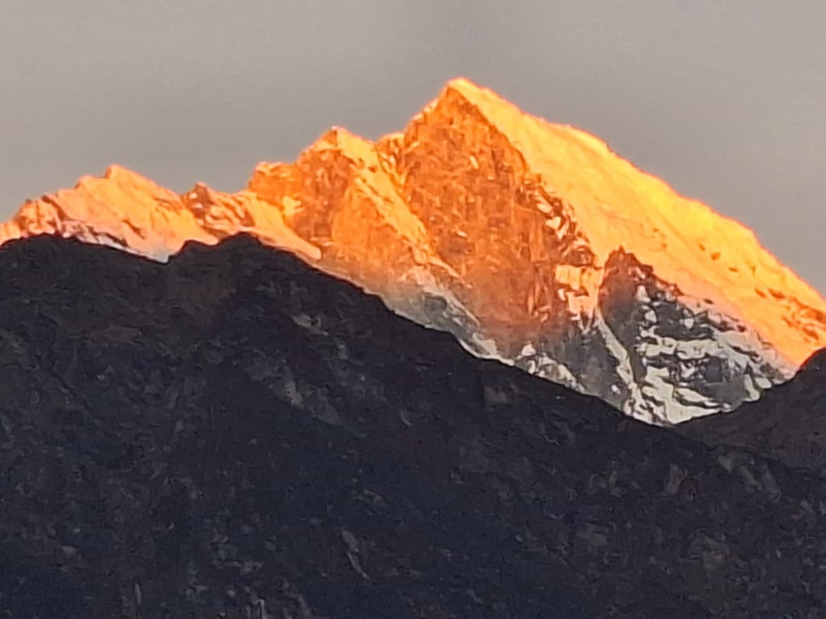 Sunrise in Lukla, Nepal